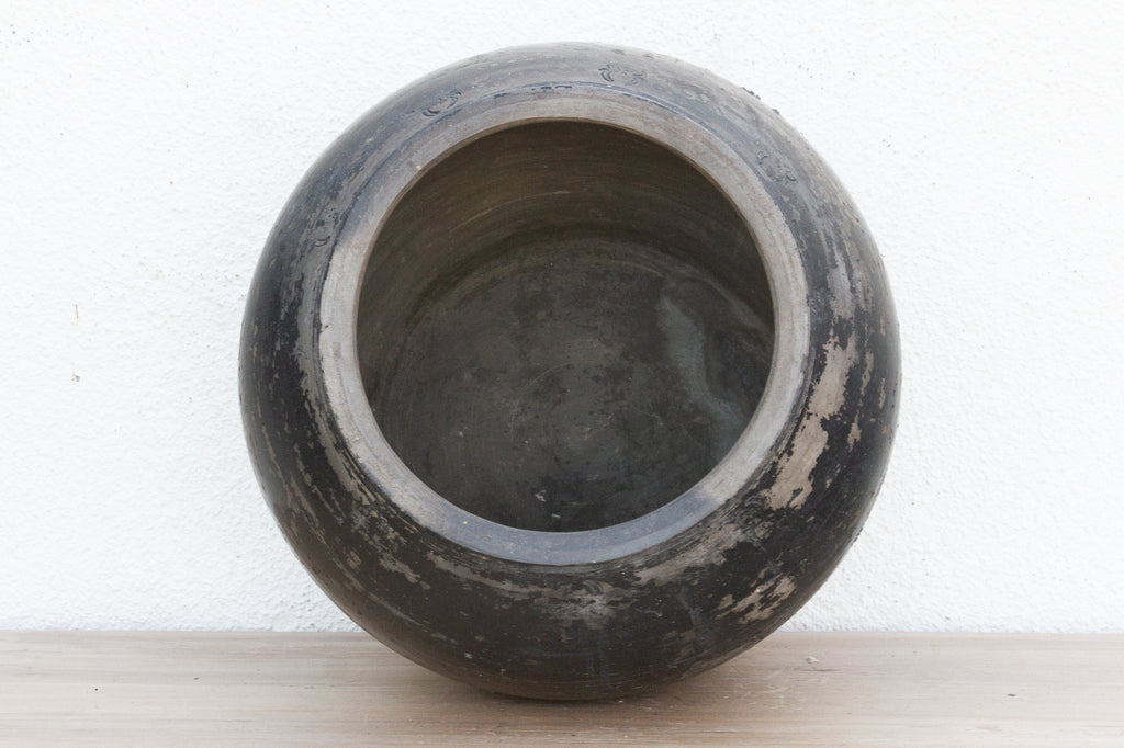 Coal Ember Earthenware Vase