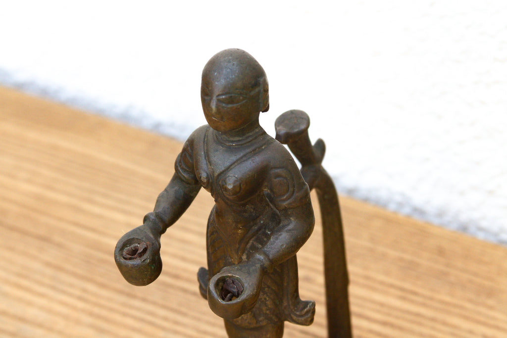 Rare Indian Bronze Deepalakshmi