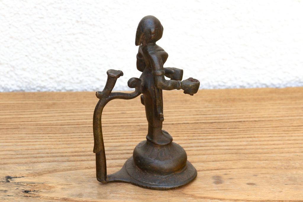Rare Indian Bronze Deepalakshmi