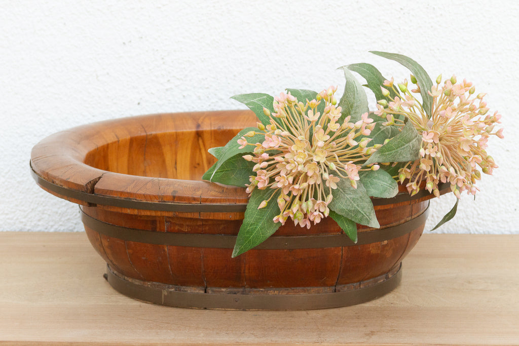 Antique Oval Chinese Wash Basin (Trade)