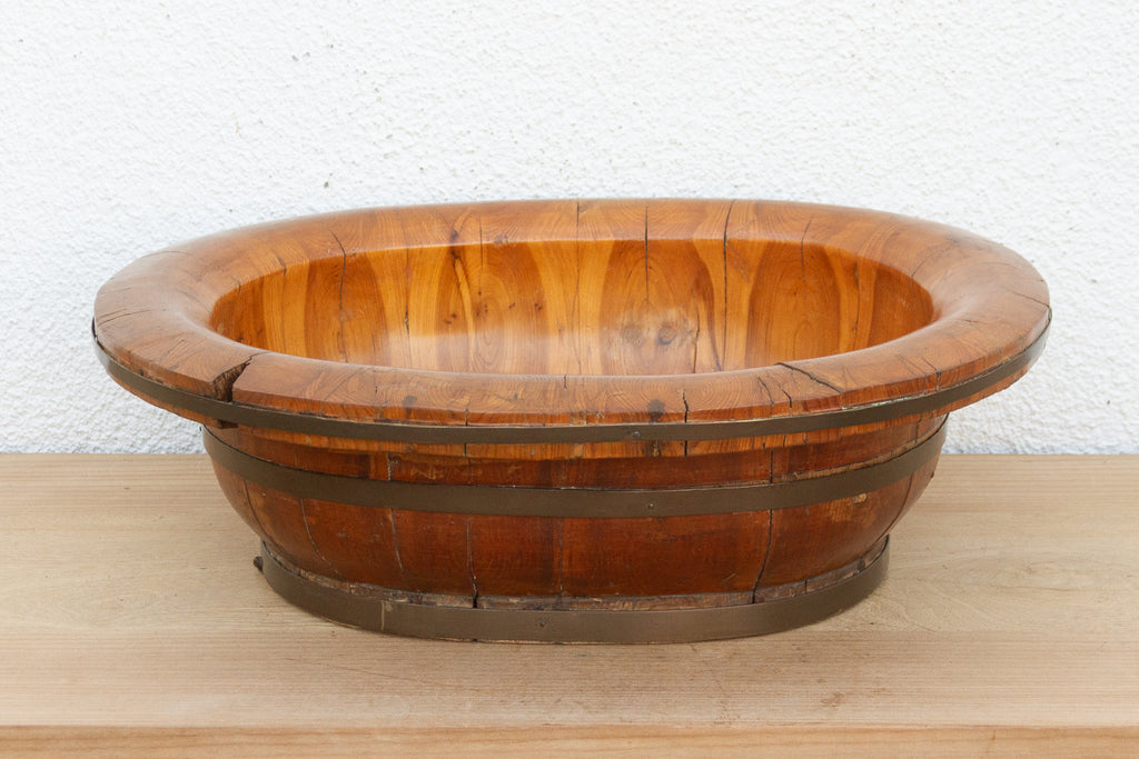 Antique Oval Chinese Wash Basin (Trade)