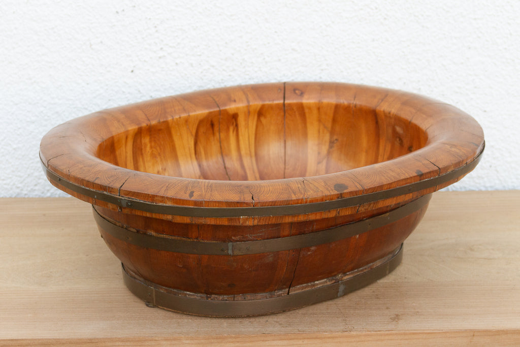 Antique Oval Chinese Wash Basin (Trade)