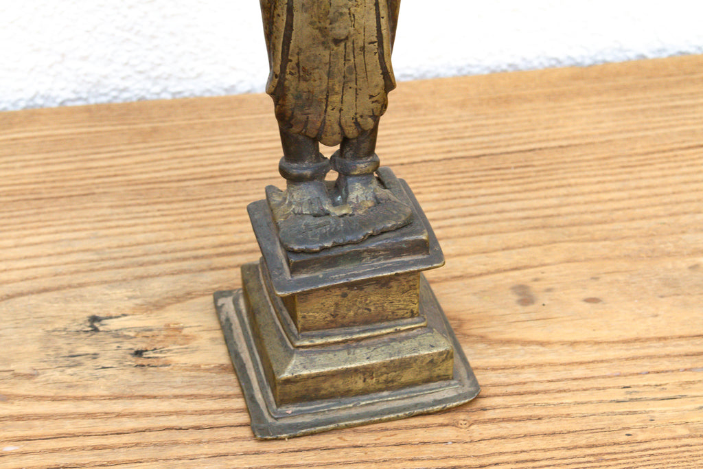 Tall Indian Lost-Wax Pavai Temple Icon