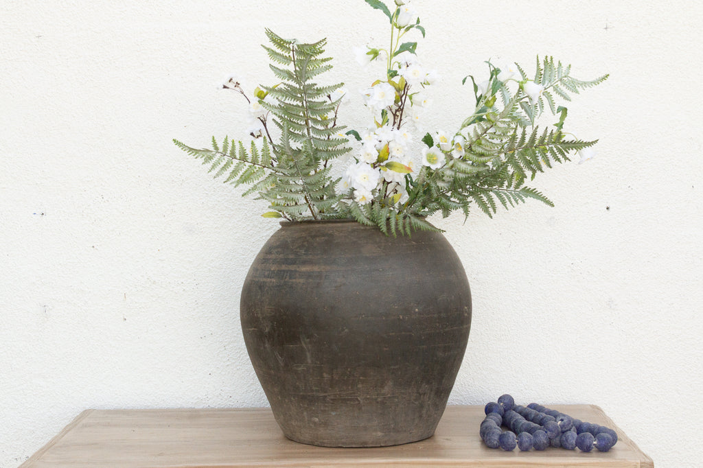 Dusty Sienna Clay Urn