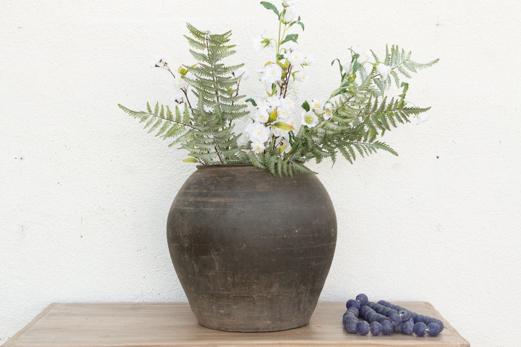 Dusty Sienna Clay Urn