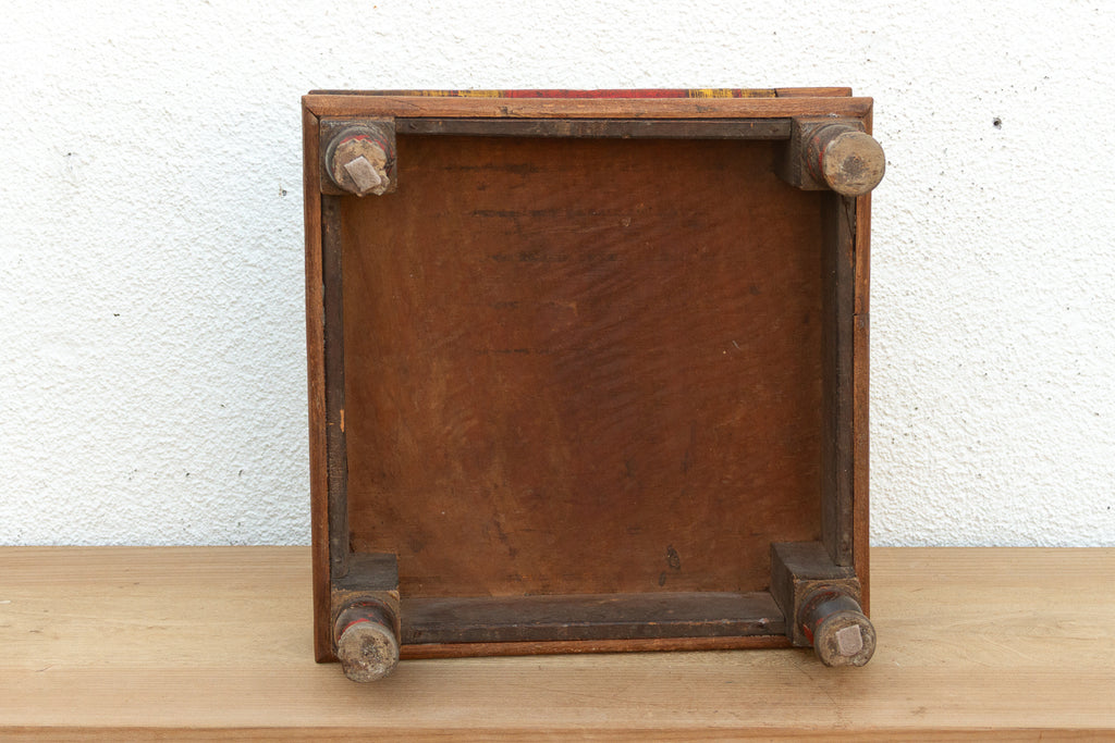 Vintage Indian Teak Bajot Table