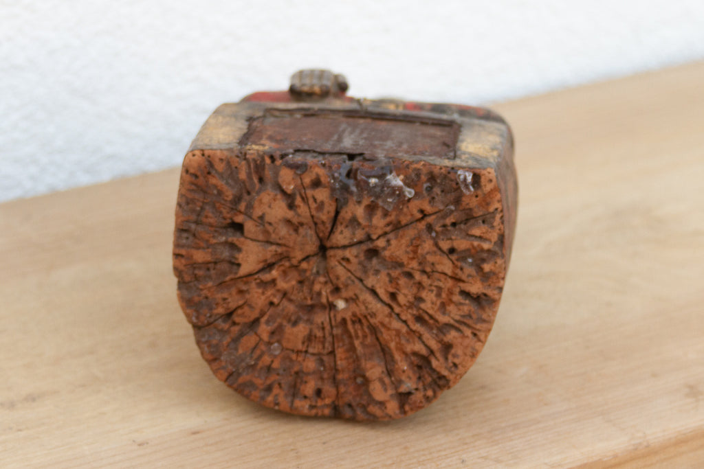 Gilt & Rouge Antique Devotional Seated Buddha