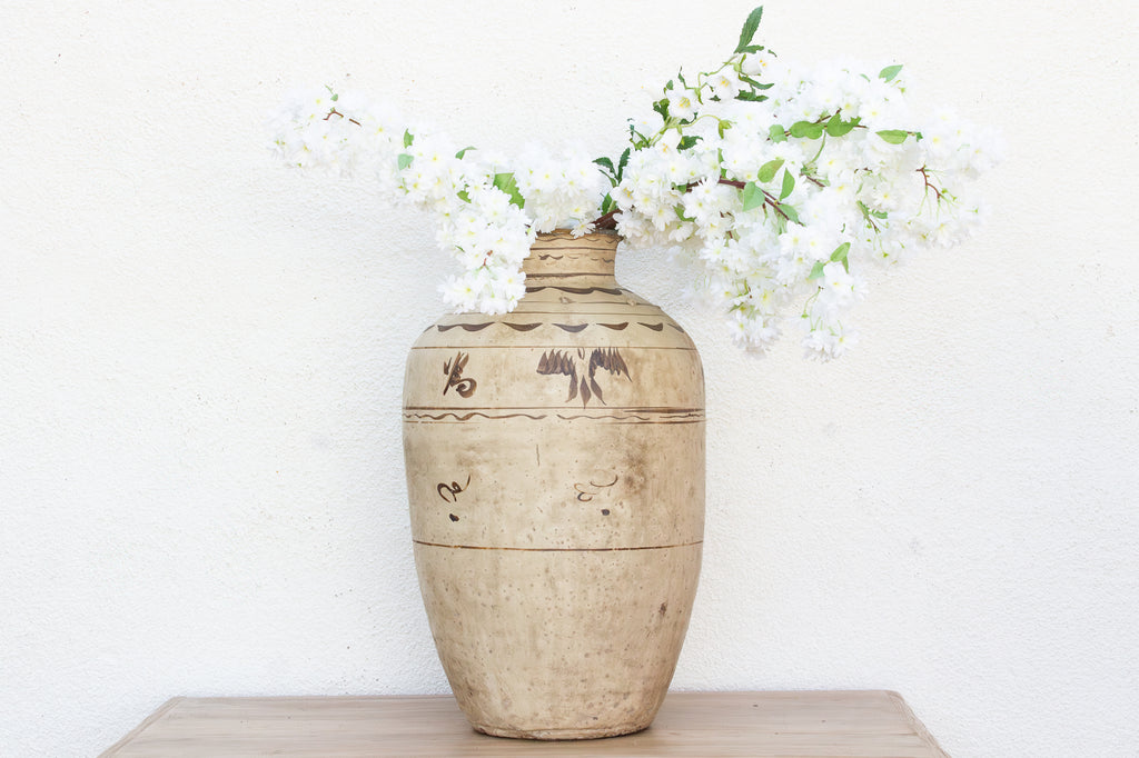 Antique Painted Stoneware Cizhou Jar