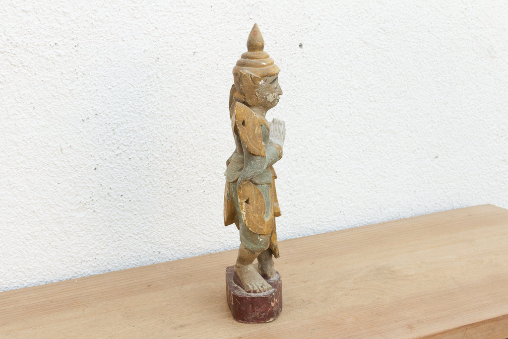 Antique Burmese Celestial Attendant Figure (Trade)