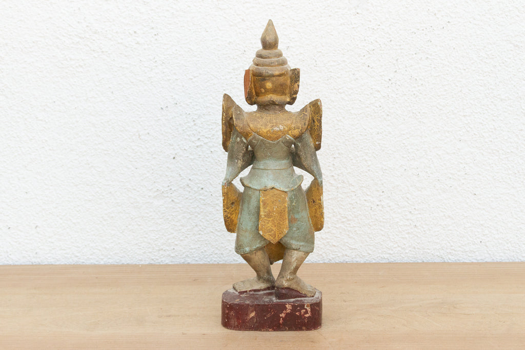 Antique Burmese Celestial Attendant Figure (Trade)