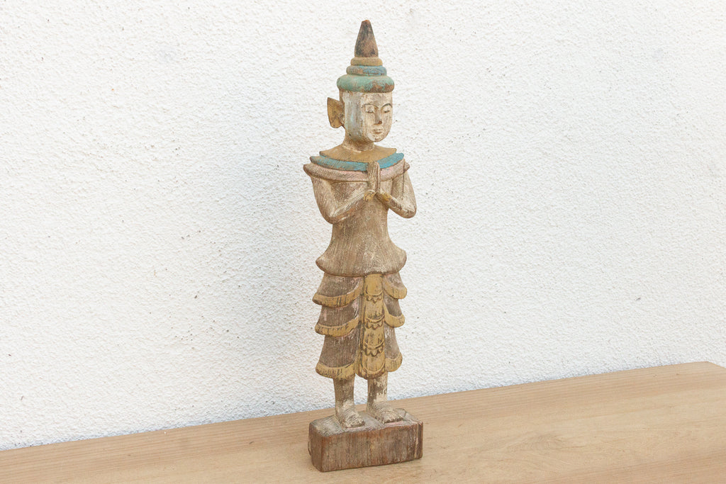 Antique Burmese Standing Nat Spirit Statue