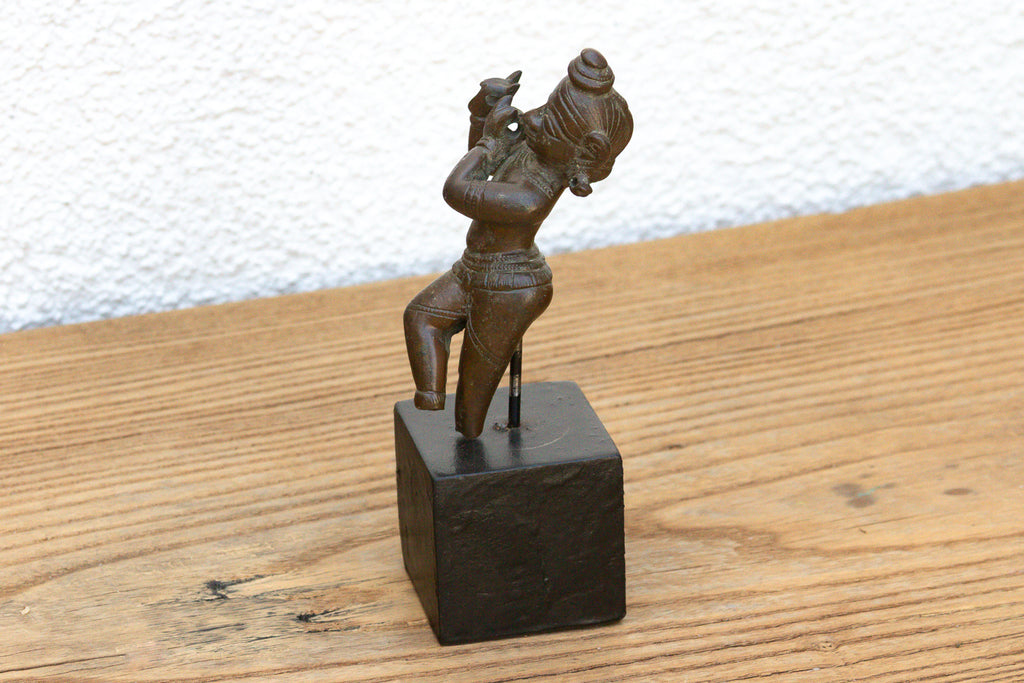 Ancient Indian Miniature Bronze Krishna Figure (Trade)