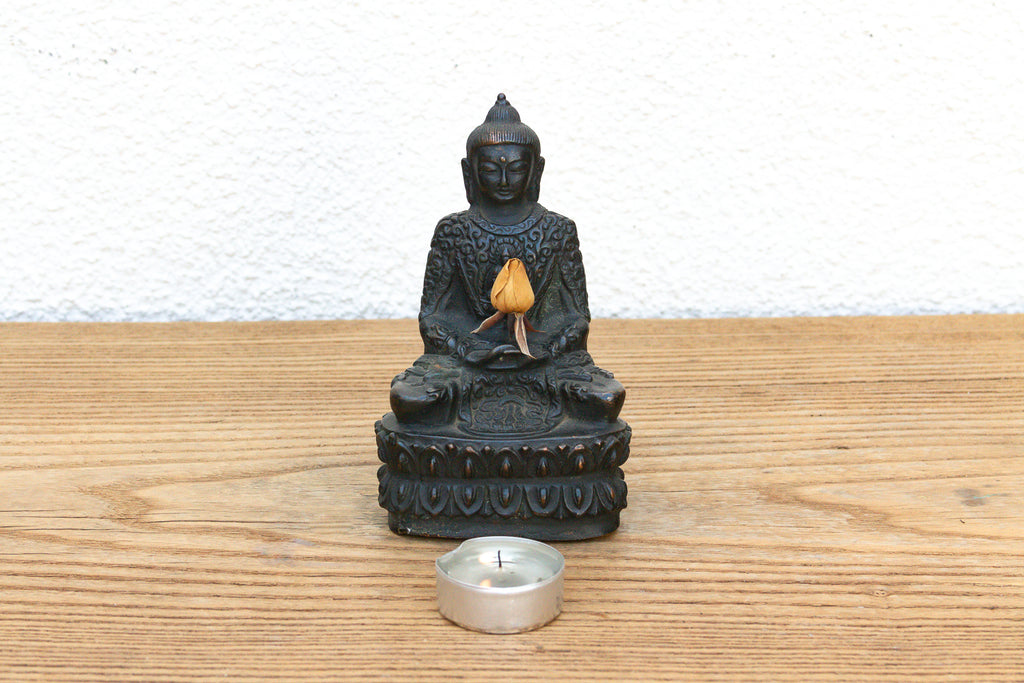 Antique East Asian Patinated Miniature Buddha (Trade)
