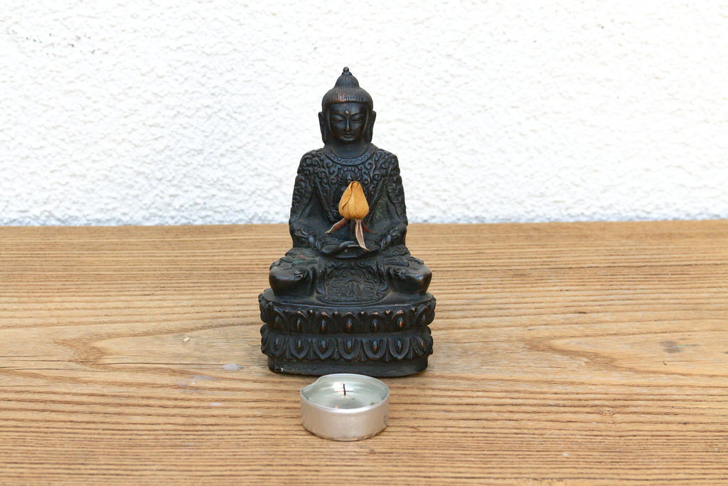 Antique East Asian Patinated Miniature Buddha (Trade)
