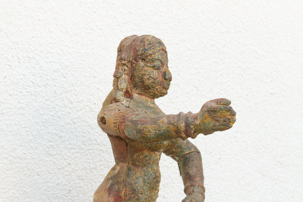 Rare Indian Antique Carved Female Deity