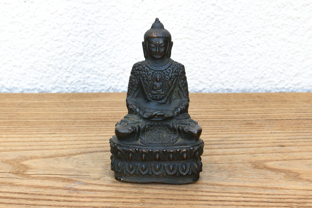 Antique East Asian Patinated Miniature Buddha (Trade)