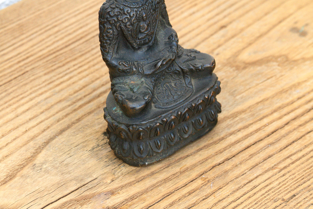 Antique East Asian Patinated Miniature Buddha (Trade)