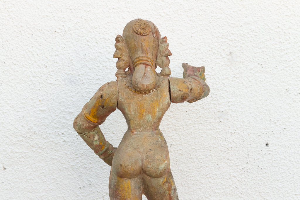 Rare Indian Antique Carved Female Deity