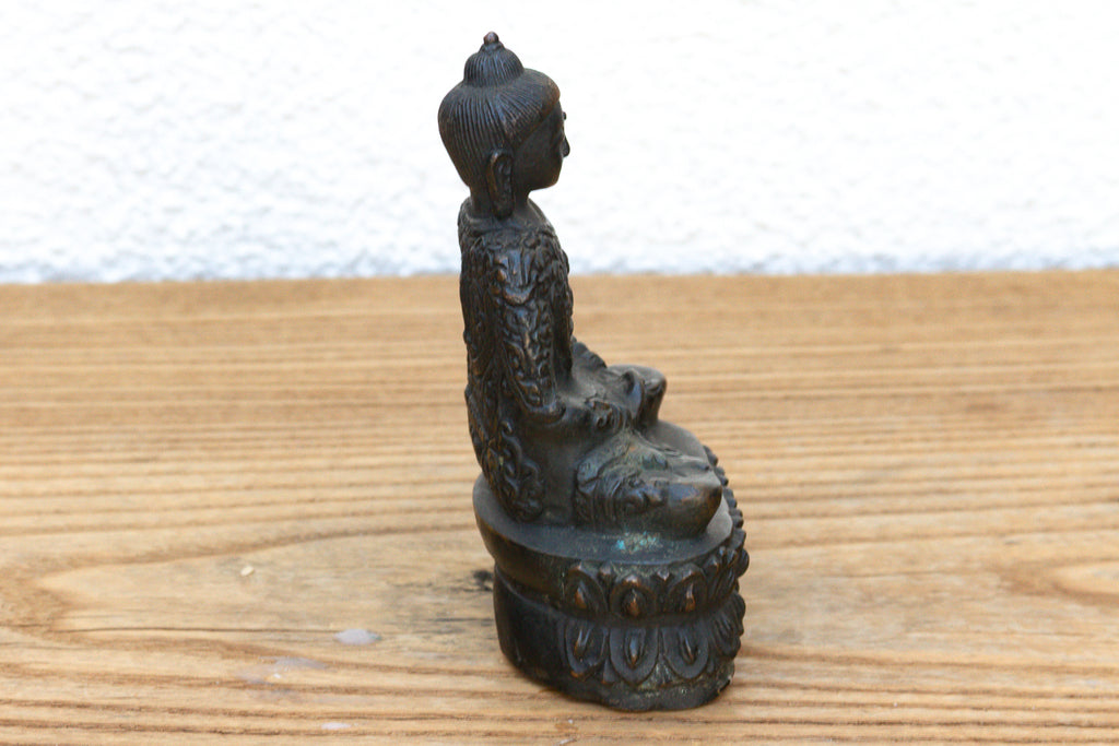 Antique East Asian Patinated Miniature Buddha (Trade)