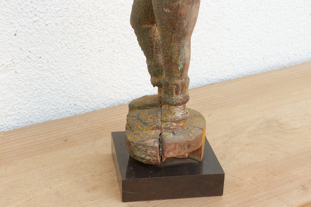 Rare Indian Antique Carved Female Deity