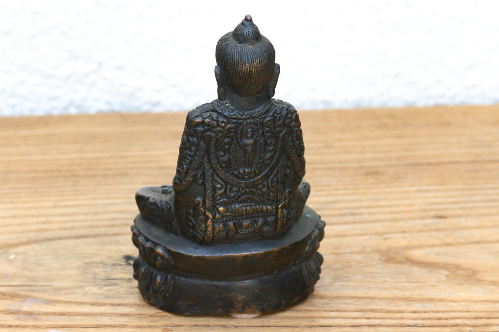 Antique East Asian Patinated Miniature Buddha (Trade)