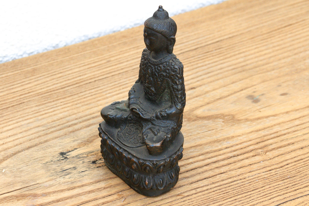 Antique East Asian Patinated Miniature Buddha (Trade)