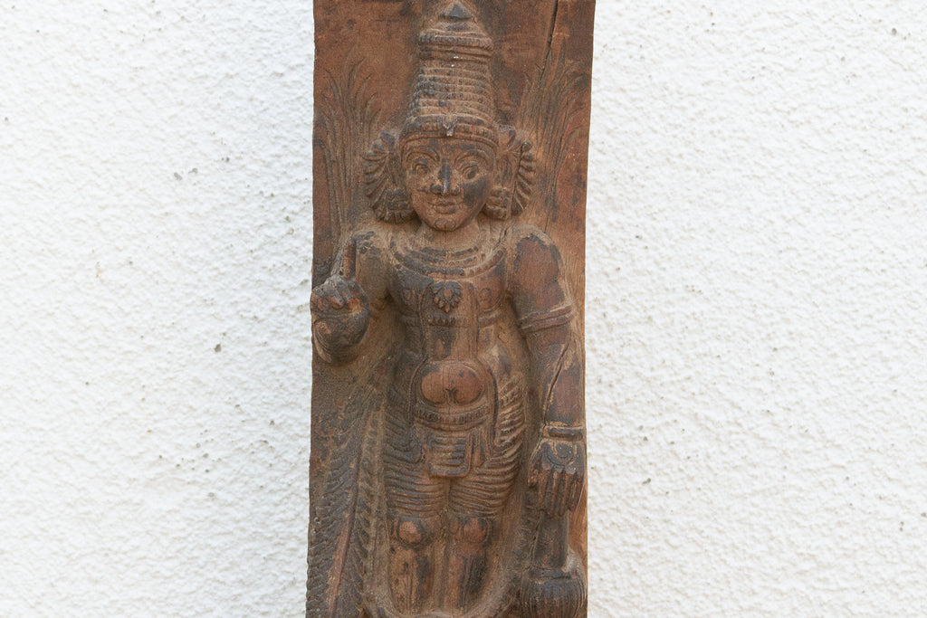 Antique Indian Architectural Temple Chariot Carving