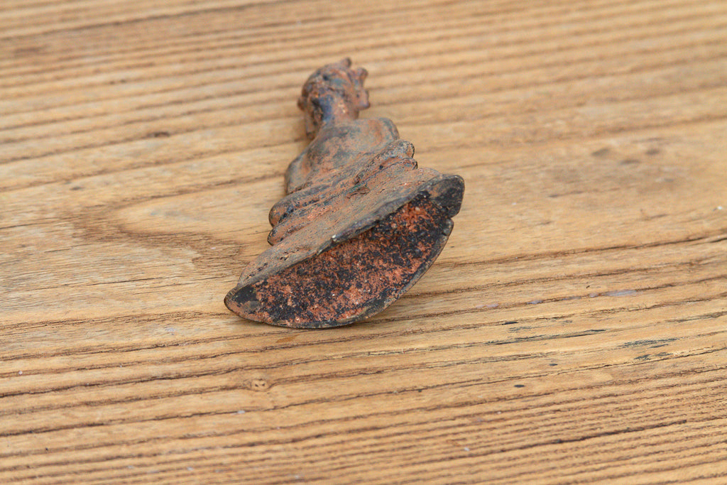 Ancient Laos Artifact Style Bronze Miniature Buddha (Trade)
