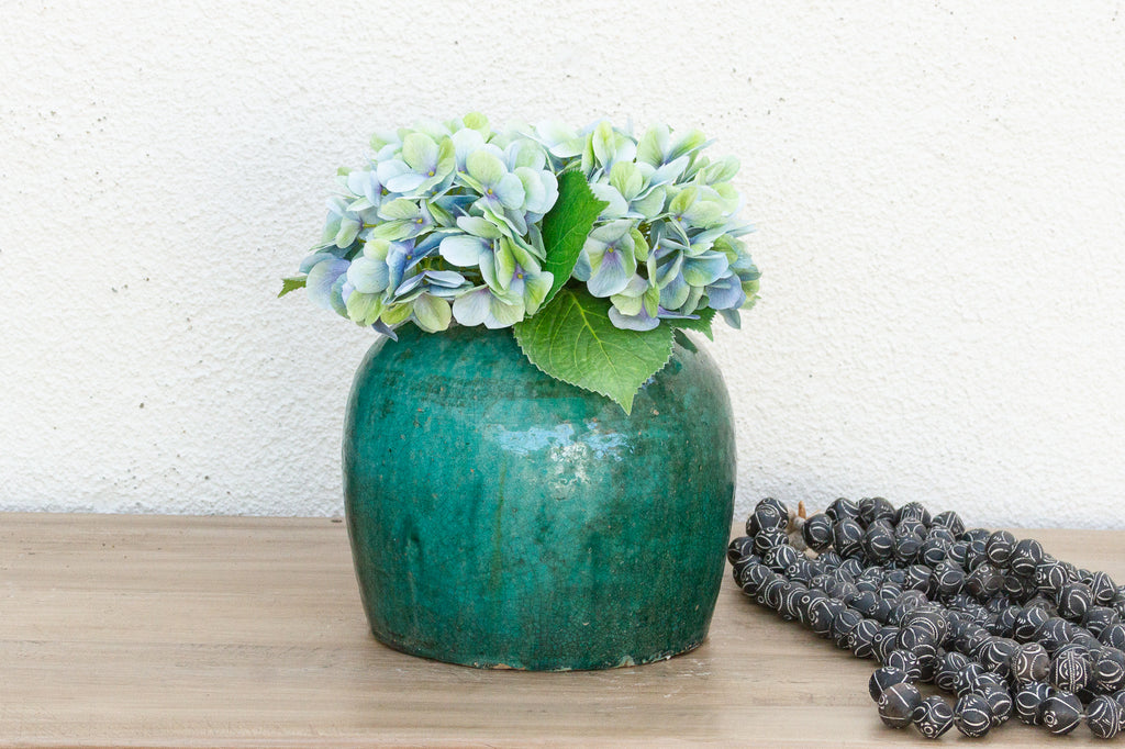 Green Lagoon Glazed Vase