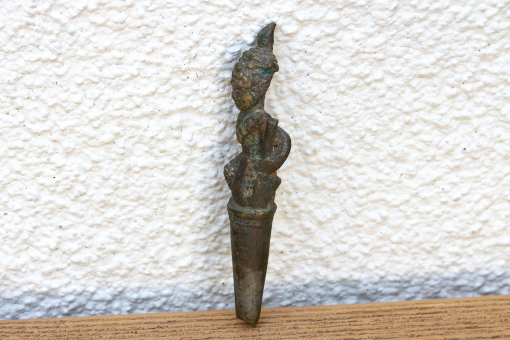 Apothecary Southeast Asian Bronze Figural Finial (Trade)