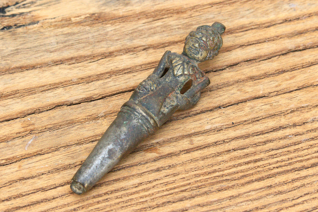 Apothecary Southeast Asian Bronze Figural Finial (Trade)