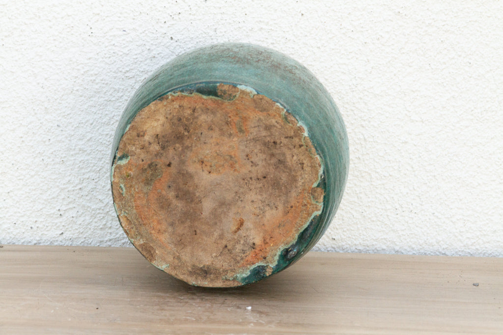 Green Lagoon Glazed Vase