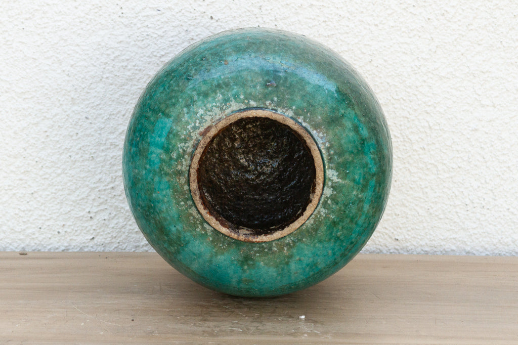 Green Lagoon Glazed Vase