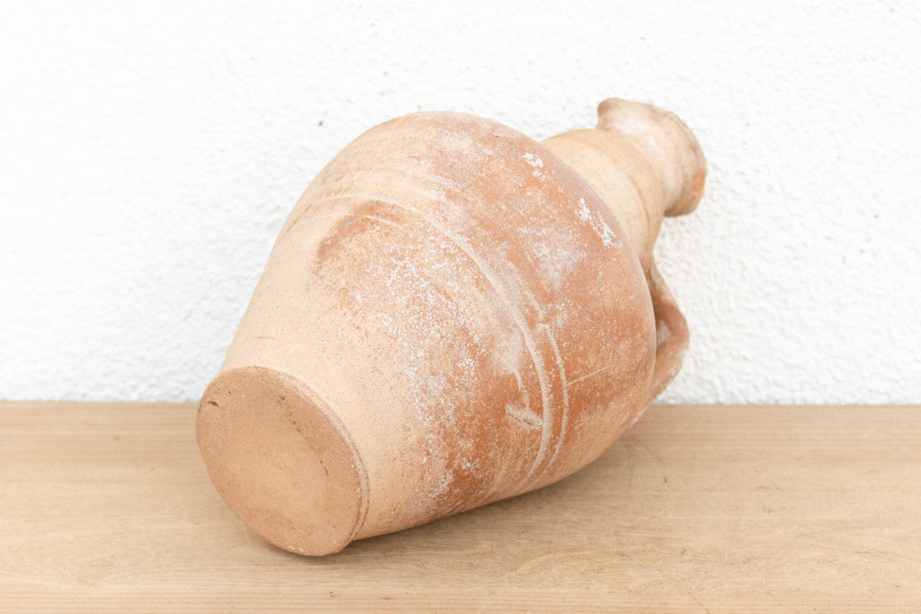 Antique French Farmhouse Clay Pitcher