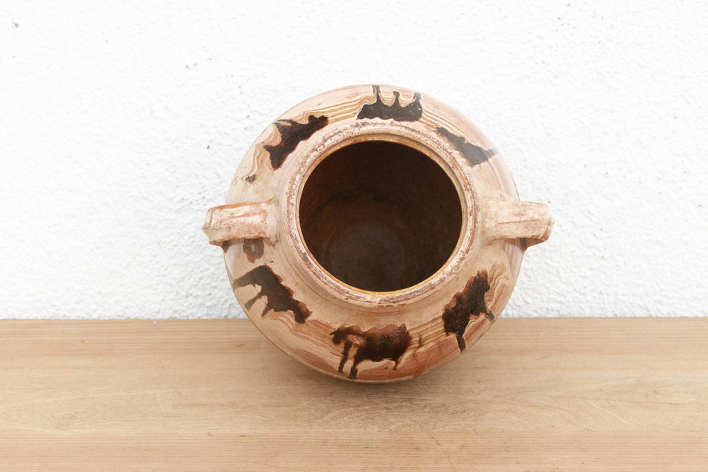 French Drip Glaze Confit Pot