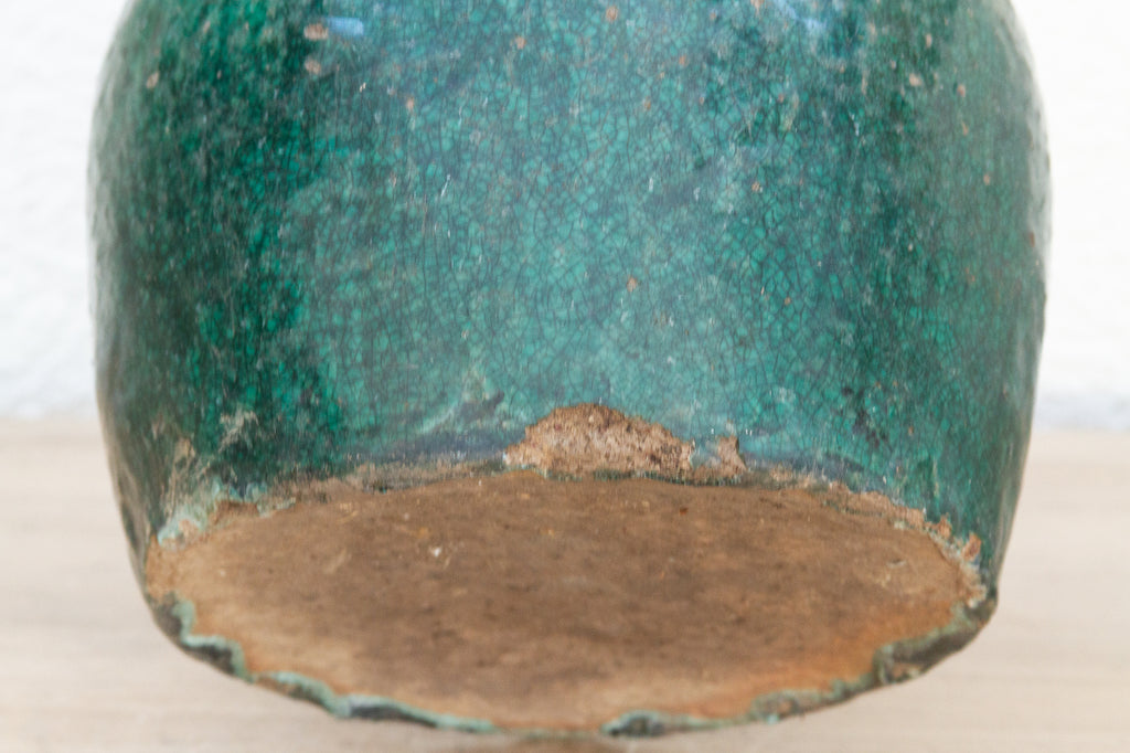 Celestial Green Glazed Asian Pot