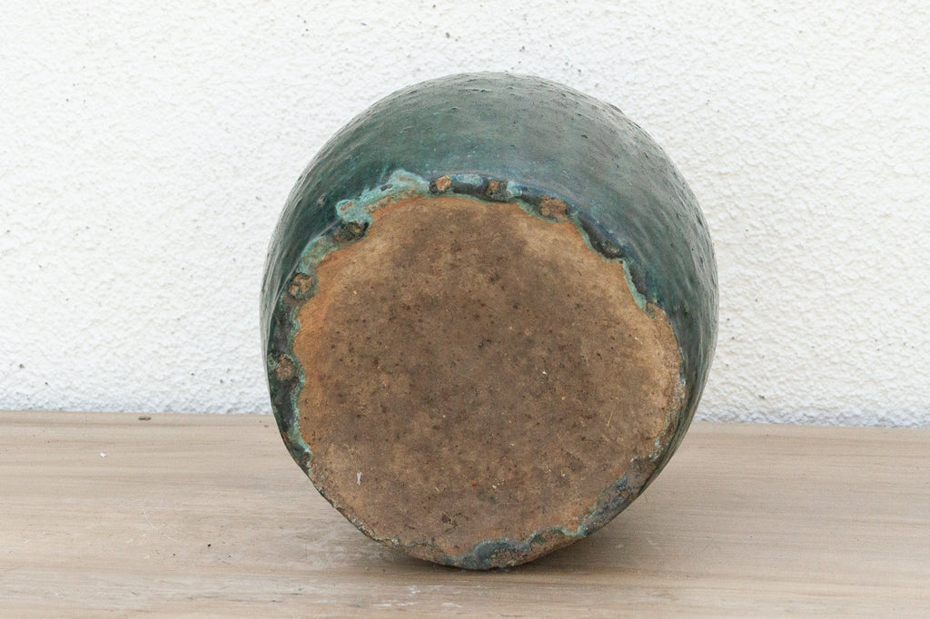 Celestial Green Glazed Asian Pot