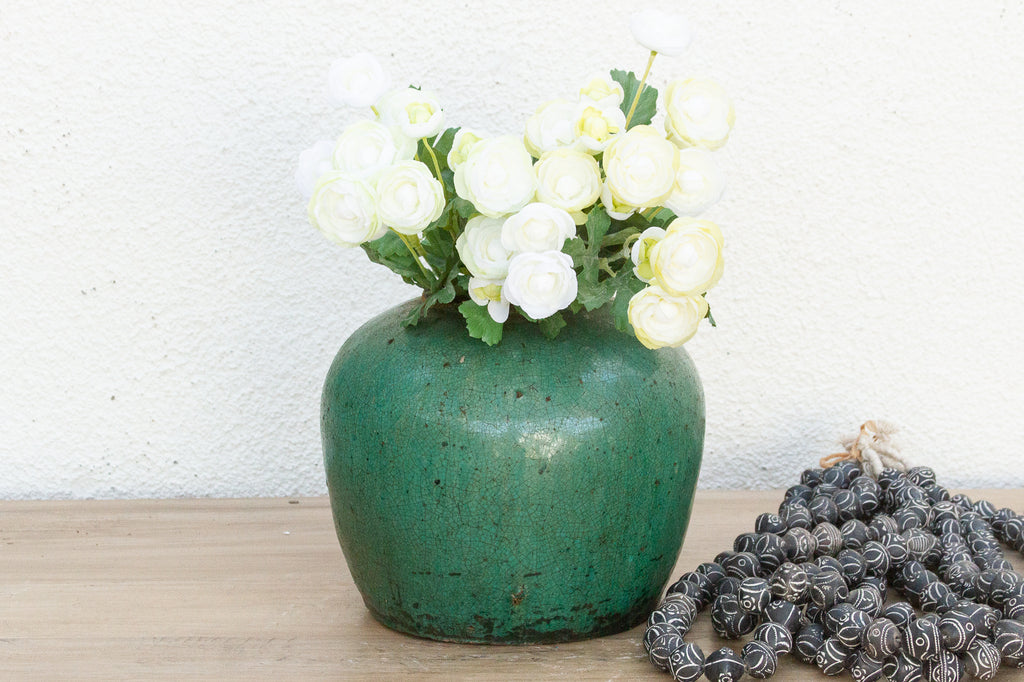 Tidal Moss Asian Ceramic Pot