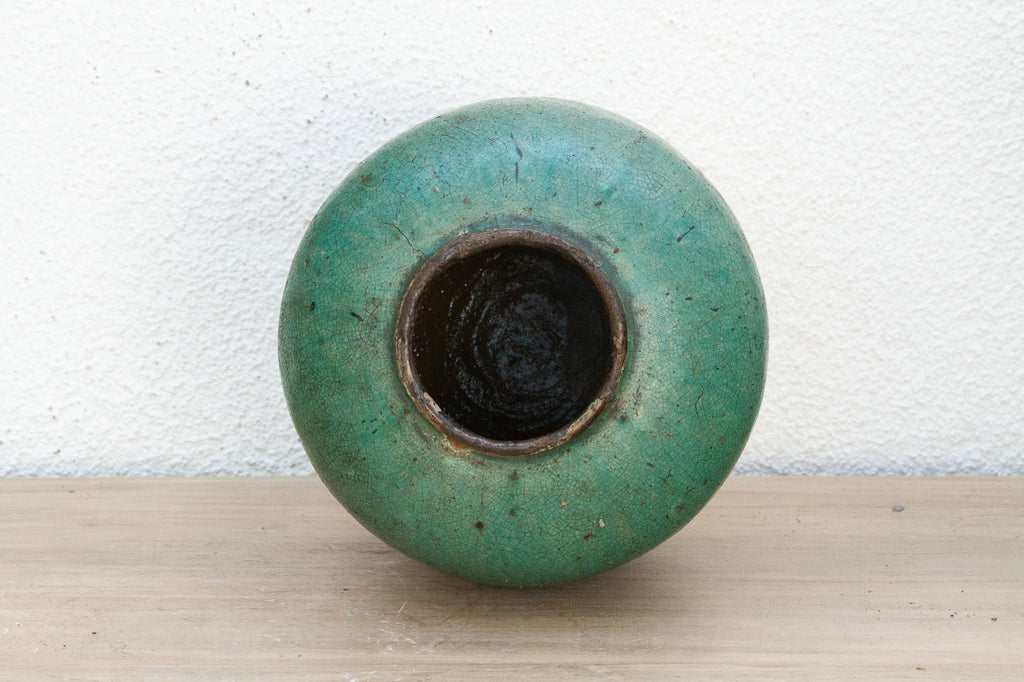 Tidal Moss Asian Ceramic Pot