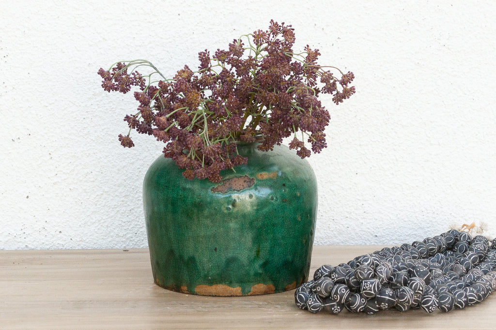 Moonlit Teal Asian Pot