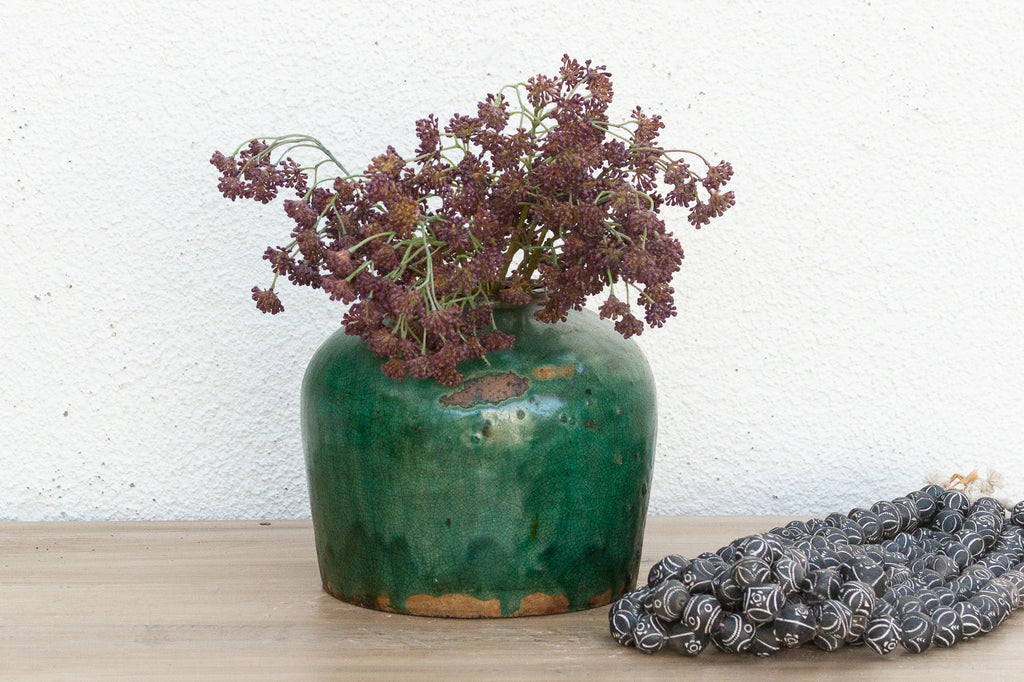 Moonlit Teal Asian Pot