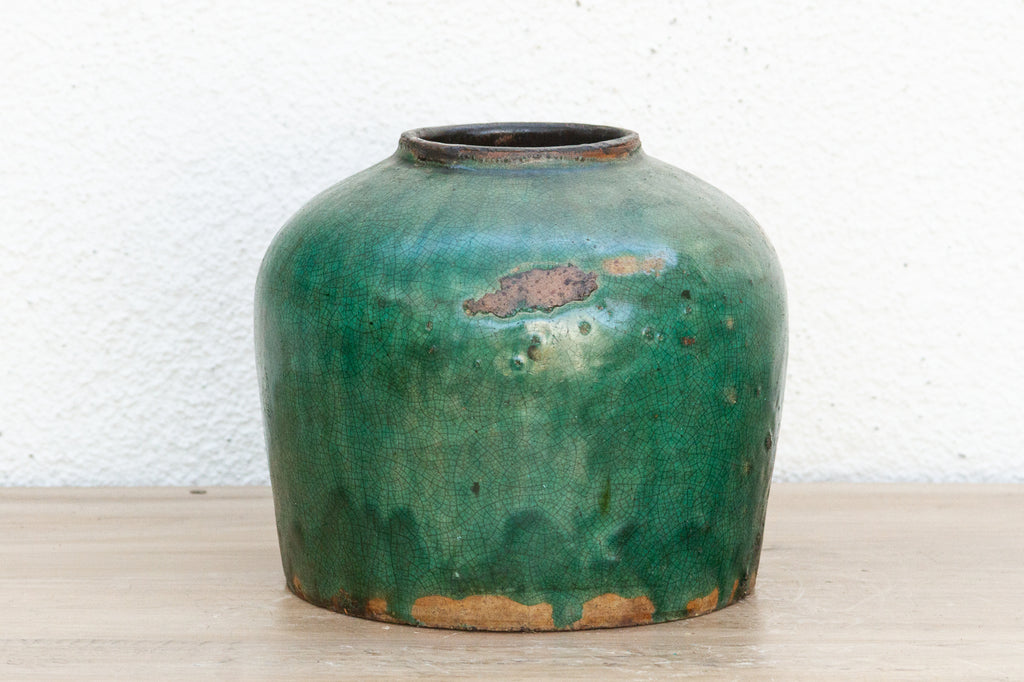 Moonlit Teal Asian Pot