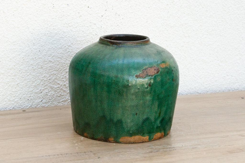 Moonlit Teal Asian Pot