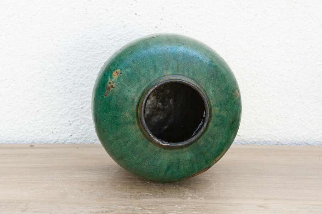 Moonlit Teal Asian Pot