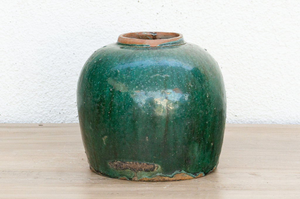 Vintage Sapphire Ceramic Pot