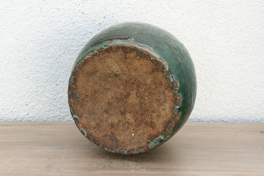 Vintage Sapphire Ceramic Pot