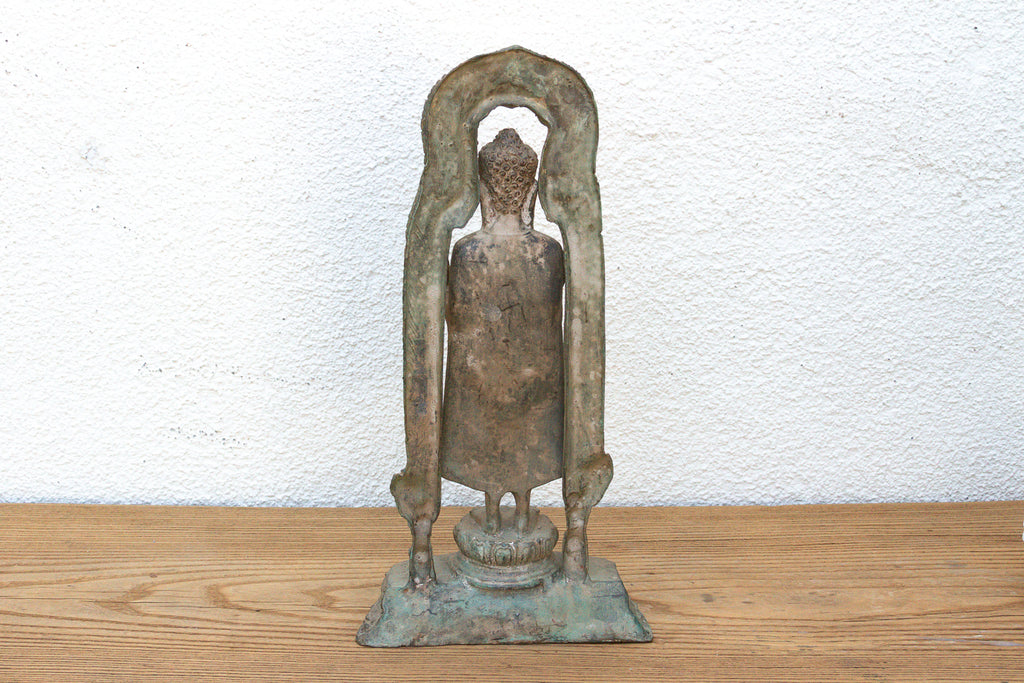 Exceptional Bronze Standing Buddha Shrine