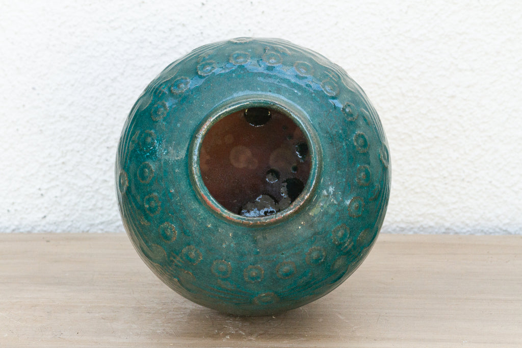 Azure Meadow Asian Ceramic Vase