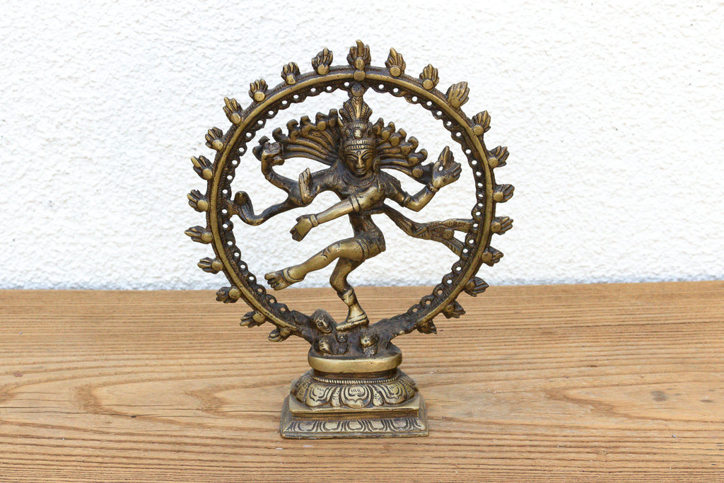 Burnished Golden Brass Shiva Nataraja
