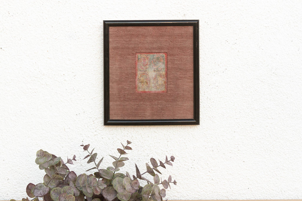 Antique Framed Tibetan Buddhist Tsakli Ritual Art